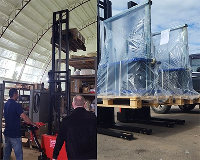 Тест-драйв складской техники на нашем складе в Керчи